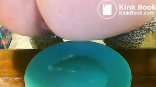 Taking a shit on a plate