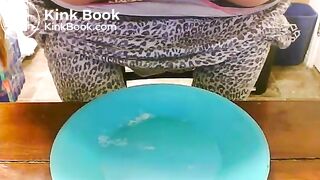 Taking a shit on a plate