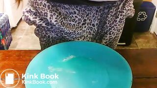 Taking a shit on a plate