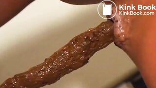 Amateur homemade scat anal