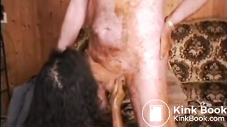 Vintage Scat Threesome With Asian