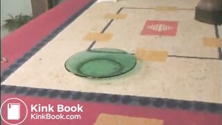 CUTE BLACK GIRL POOPING ON A PLATE