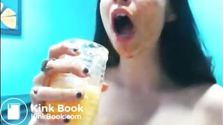 Shit, pee and puke on cam