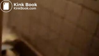 Girls taste poo from the toilet bowl