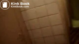 Girls taste poo from the toilet bowl