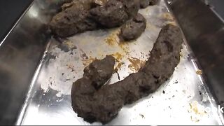 Asian Eating Long Turd