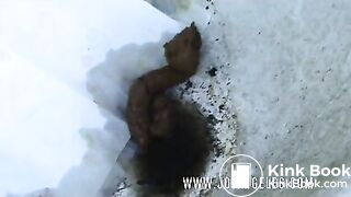 pooping outdoors