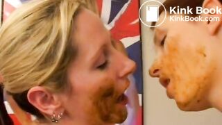 Lesbian Playing With Shit