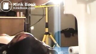 listen to Her moan as she feeds him from Her ass