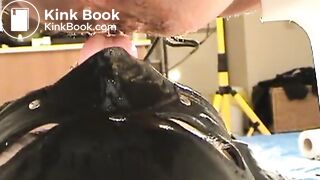 listen to Her moan as she feeds him from Her ass