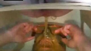 Extreme Femdom Diarrhea Face Shower