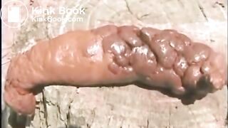 Girl Shitting Huge Log