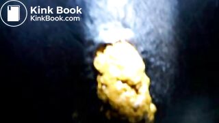 Black teen shitting close up