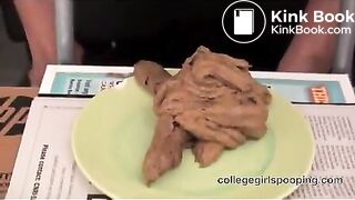 College girl Denver enjoys the look of her poop - Scat Video Collection