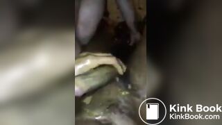 Scat BBWendi shits all over panther and eats it