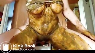 Scat solo masturbation