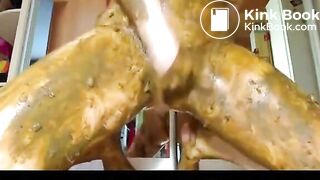 Scat solo masturbation