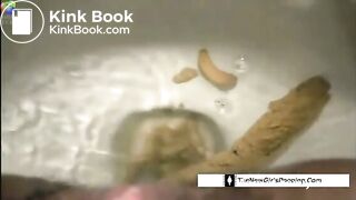 Ebony Babe Dumps A Huge Shit