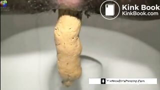 Ebony Babe Dumps A Huge Shit