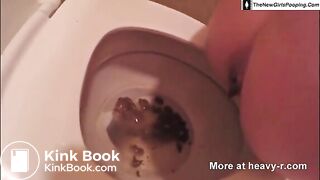 Skinny Girl Shitting