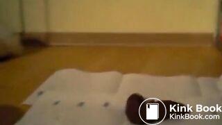 Girl Lays Down A Big Turd