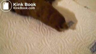 Girl Lays Down A Big Turd