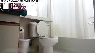 Cute girl poops for us