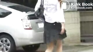 Girl shits in public