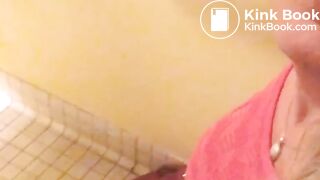 Blonde MILF eat her shit