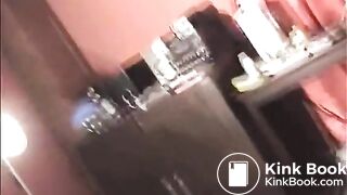 Asian Slut Eating Shit