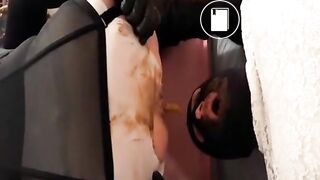 Scat Dinner For Masked Slave