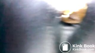 Black teen shitting close up