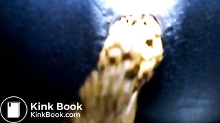 Black teen shitting close up