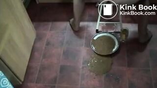 Brazilian Chubby House Wife Shitting