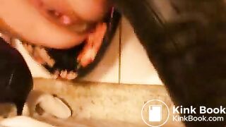 fulltoilet the scheisse film-scat shit toilet slave mistress shitting poop turd caviar kv brown shower goddess(2)