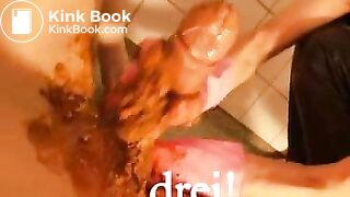 fulltoilet the scheisse film-scat shit toilet slave mistress shitting poop turd caviar kv brown shower goddess(2)