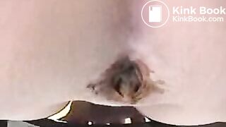 Aryn from CGP poops on a modified toilet