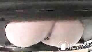 Aryn from CGP poops on a modified toilet