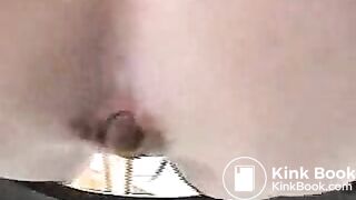 Aryn from CGP poops on a modified toilet