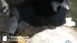 Japanese outdoor voyeur poop