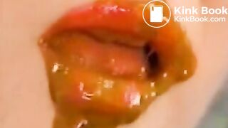 japanees scat eater mouth full shit and piss