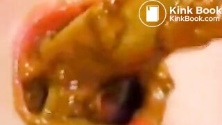 japanees scat eater mouth full shit and piss