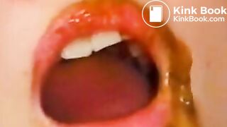 japanees scat eater mouth full shit and piss