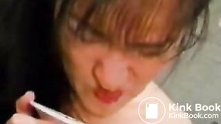 japanees scat eater mouth full shit and piss