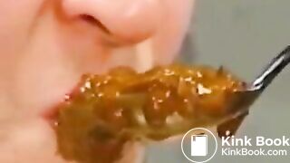 japanees scat eater mouth full shit and piss