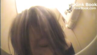 japanese girls vomit in restroom