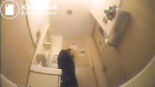 japanese girls vomit in restroom