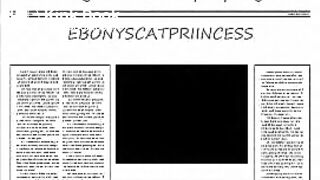 Ebony Scat Princess' Long and Quick Poop