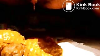 scat dumping on the debonairblog magzine gal