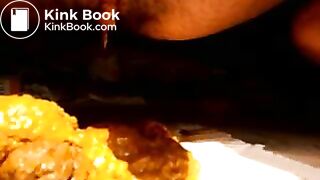 scat dumping on the debonairblog magzine gal